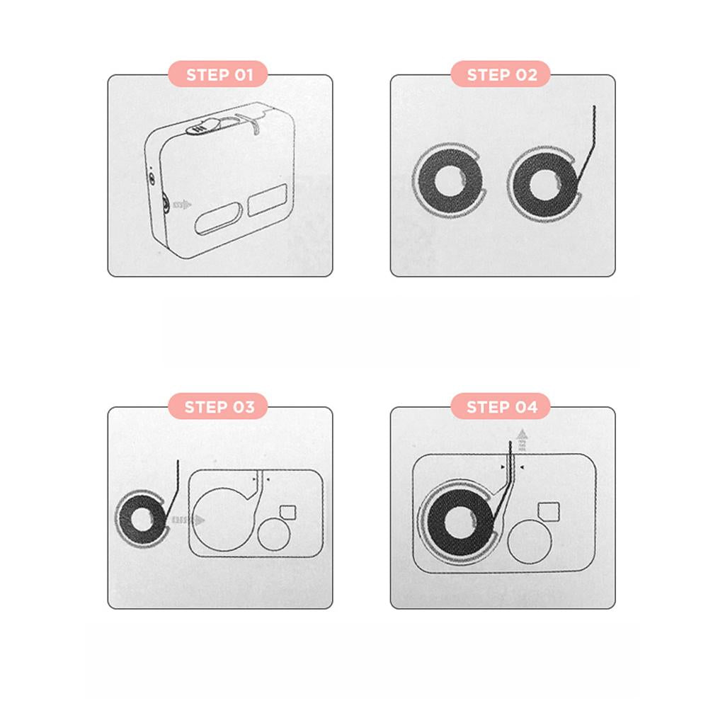 Mini Bluetooth Thermal Label Printer Inkless Phone Operation Free Editing