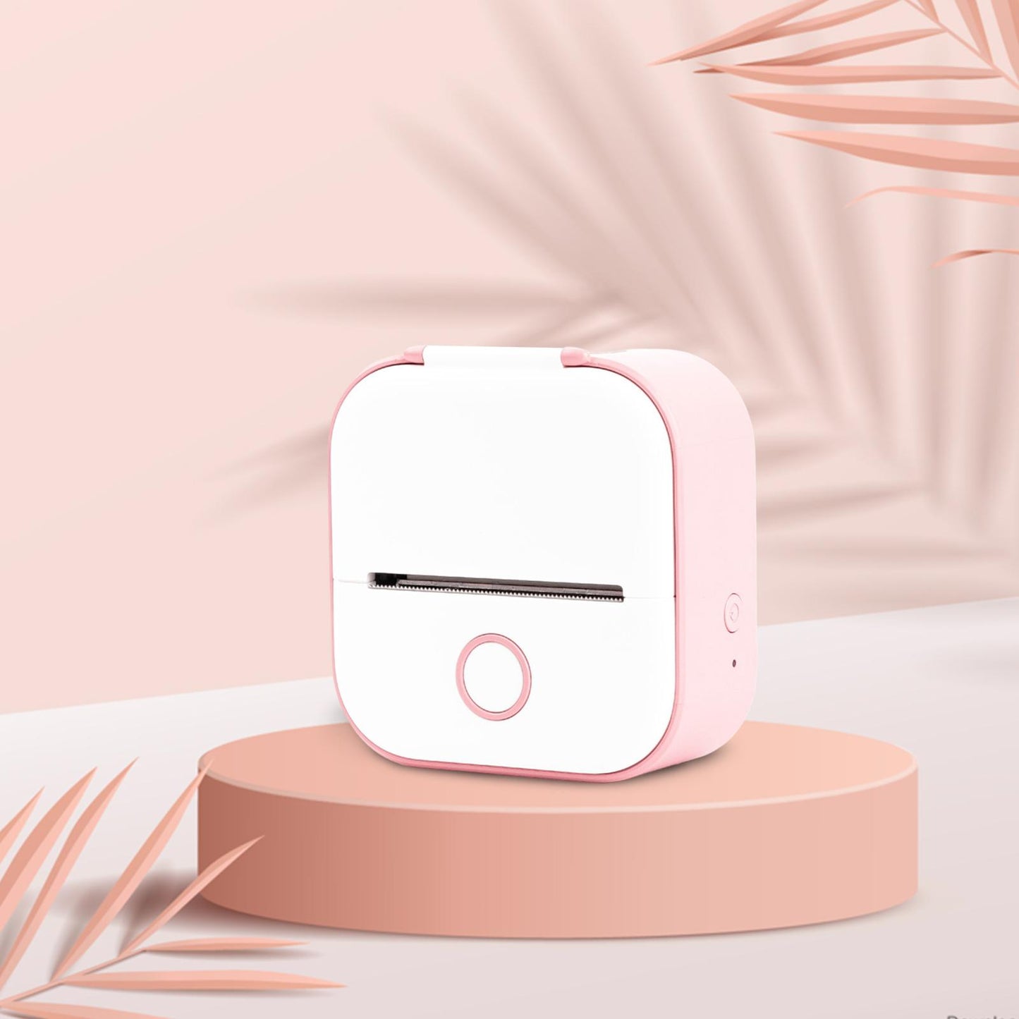Mini Printer Bluetooth Picture Memo Printing Machine for Office Gadget Pink