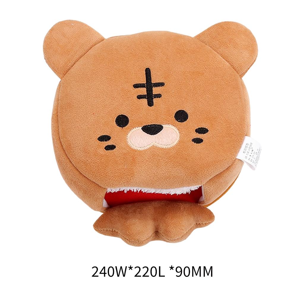 Heated Mouse Mat Hand Warmers with Wrist Guard for Work Men Women Brown