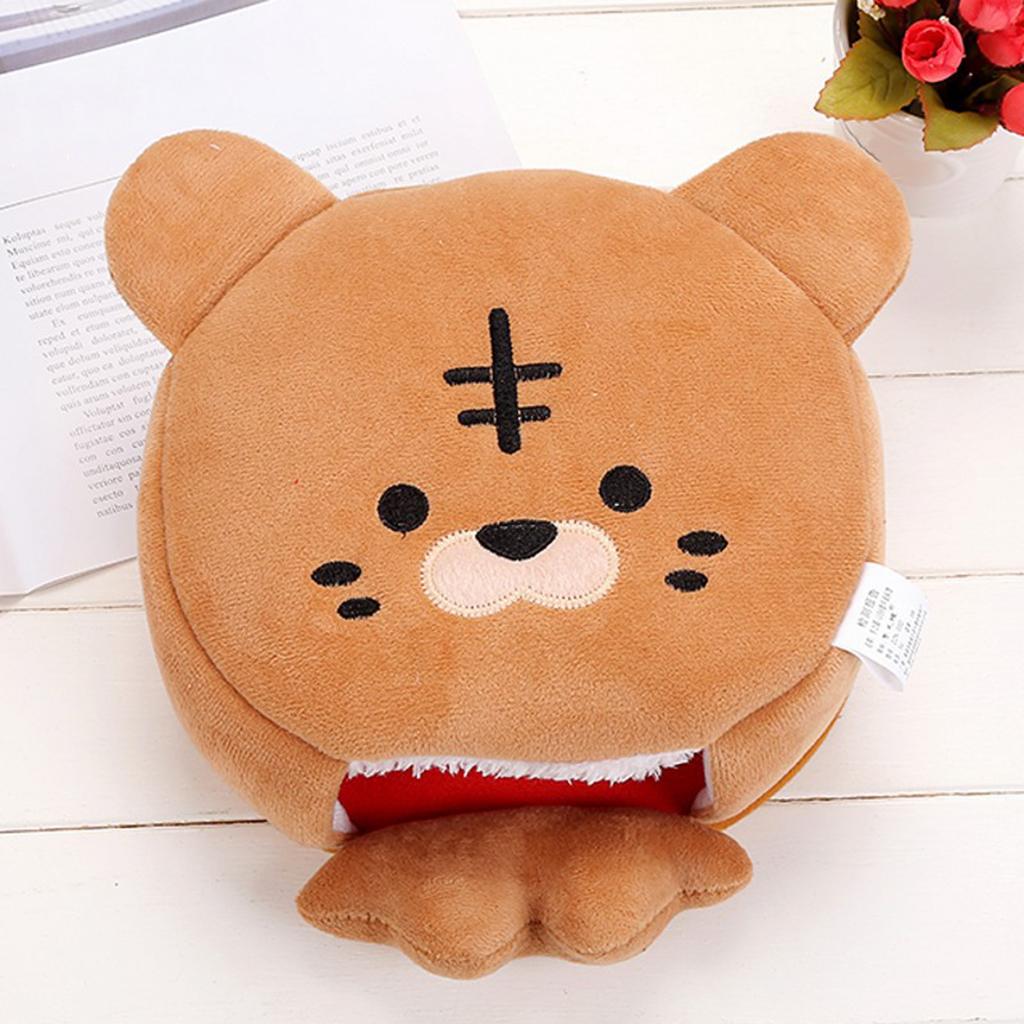 Heated Mouse Mat Hand Warmers with Wrist Guard for Work Men Women Brown