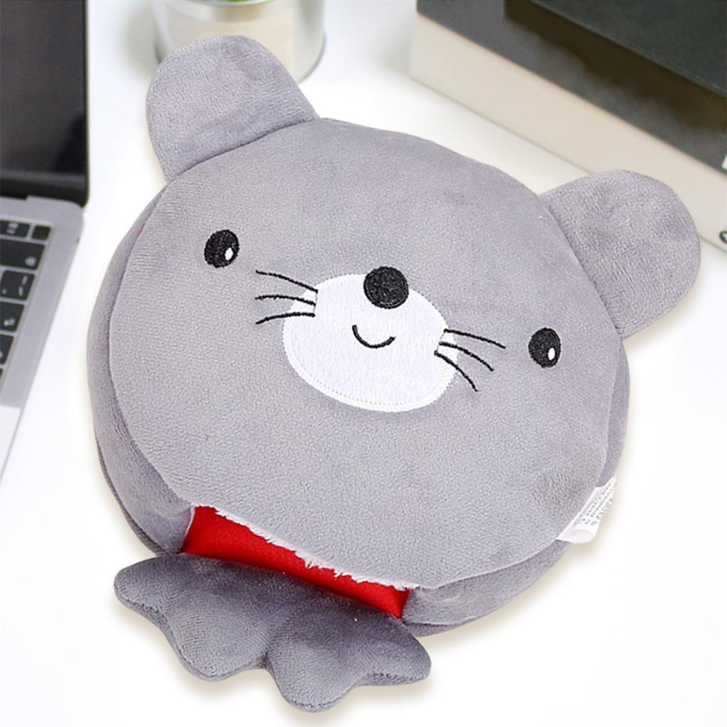 Heated Mouse Mat Hand Warmers with Wrist Guard for Work Men Women Gray