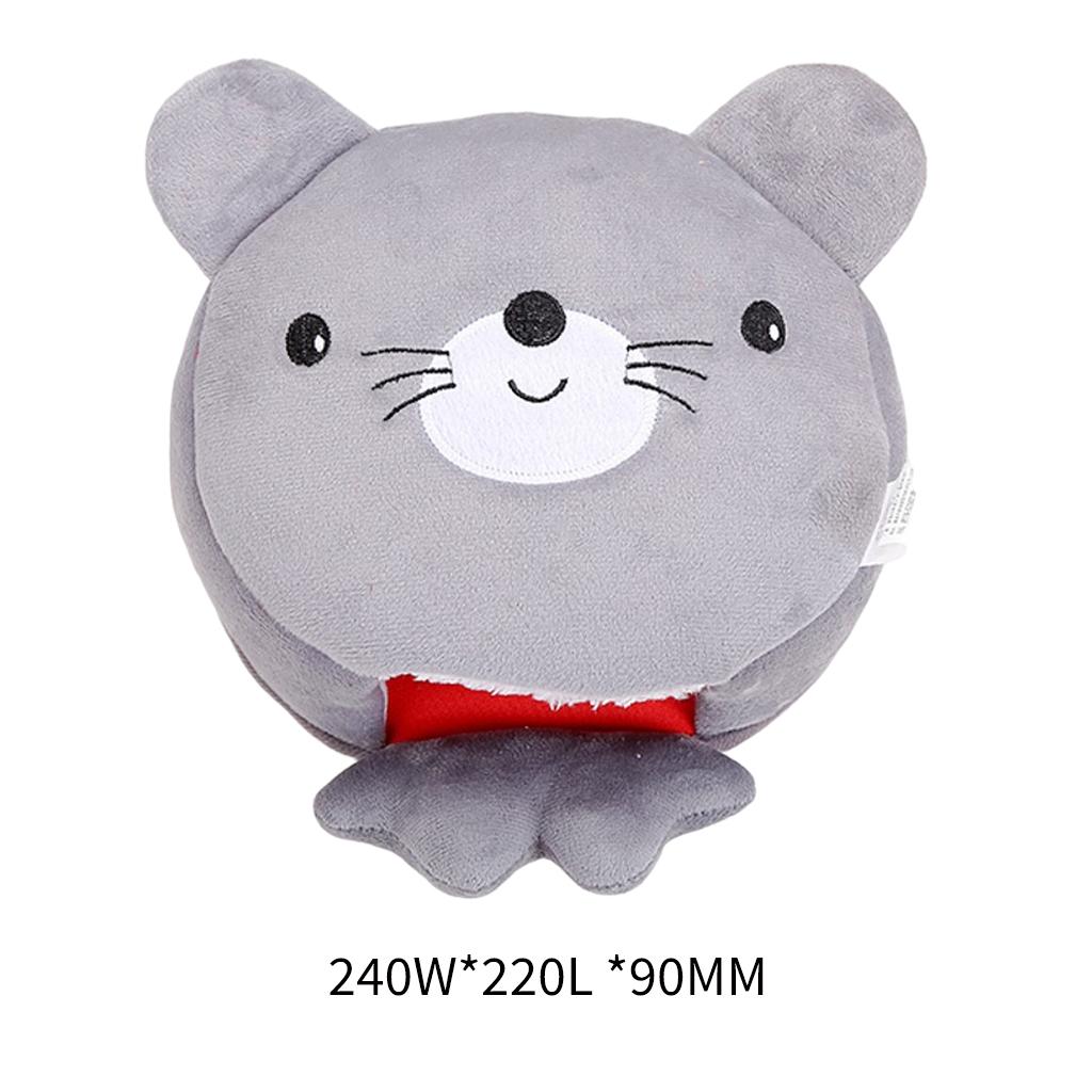 Heated Mouse Mat Hand Warmers with Wrist Guard for Work Men Women Gray