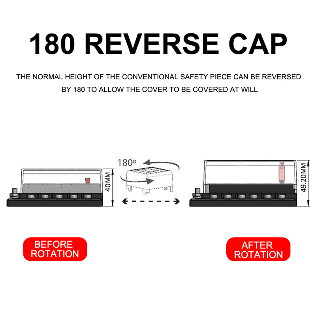 PC PBT Brass Car Blade Fuses Assortment Kit with Decal for Auto Truck Parts 12 Way