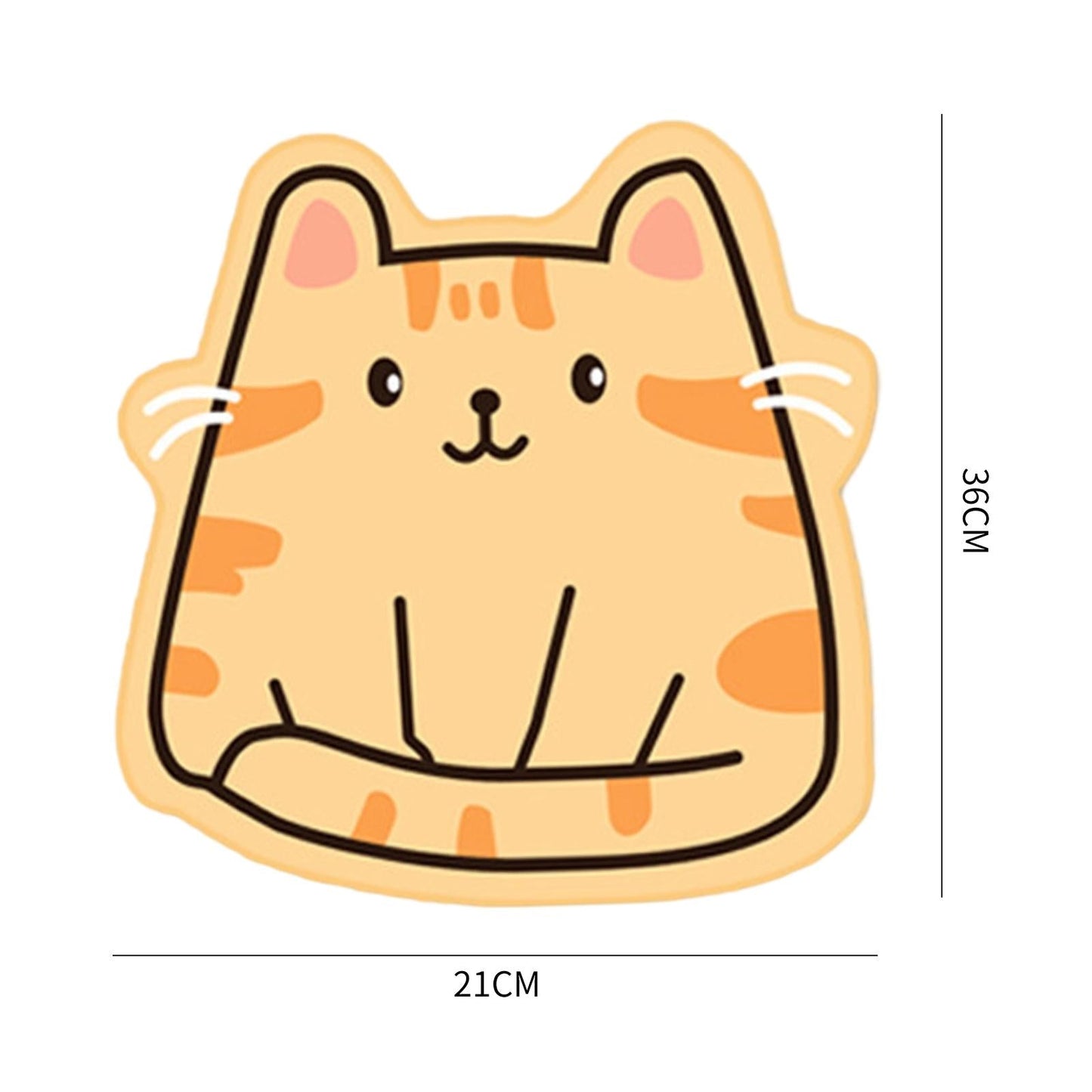 Mouse Pad Cute Kitten Foldable 3mm Thick Non-Fading for Office Home Laptop 21x26cm