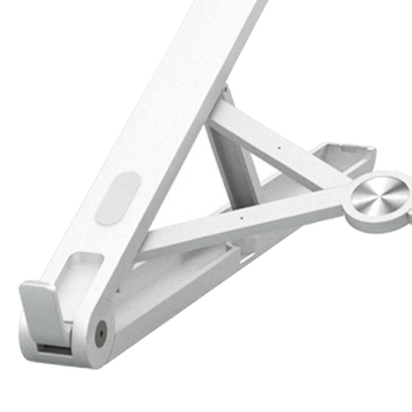 Aluminum Alloy Laptop Stand Riser Lightweight Anti-Slip for Notebook Tablet White