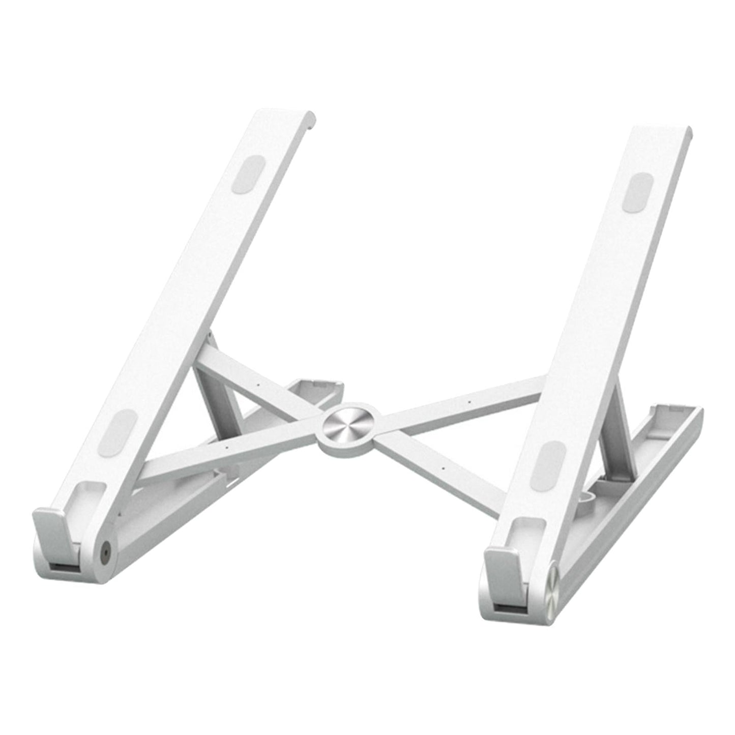Aluminum Alloy Laptop Stand Riser Lightweight Anti-Slip for Notebook Tablet White