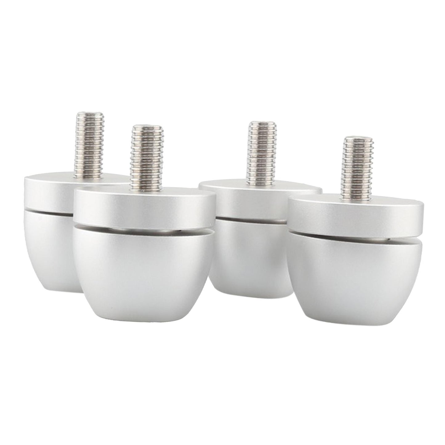 4Pcs Audio Absorber Foot Feet Pads Audio Pads for CD Player Silver