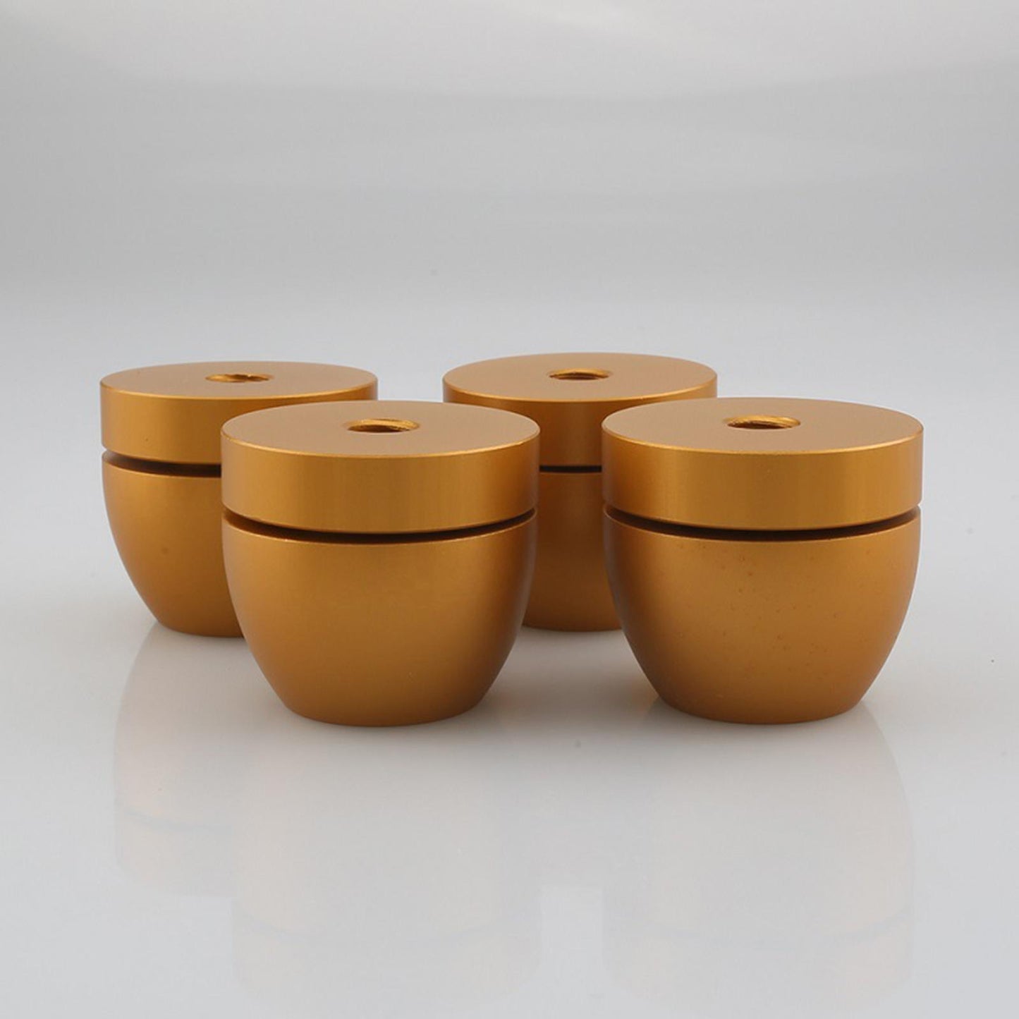 4Pcs Audio Absorber Foot Feet Pads Audio Pads for CD Player Golden