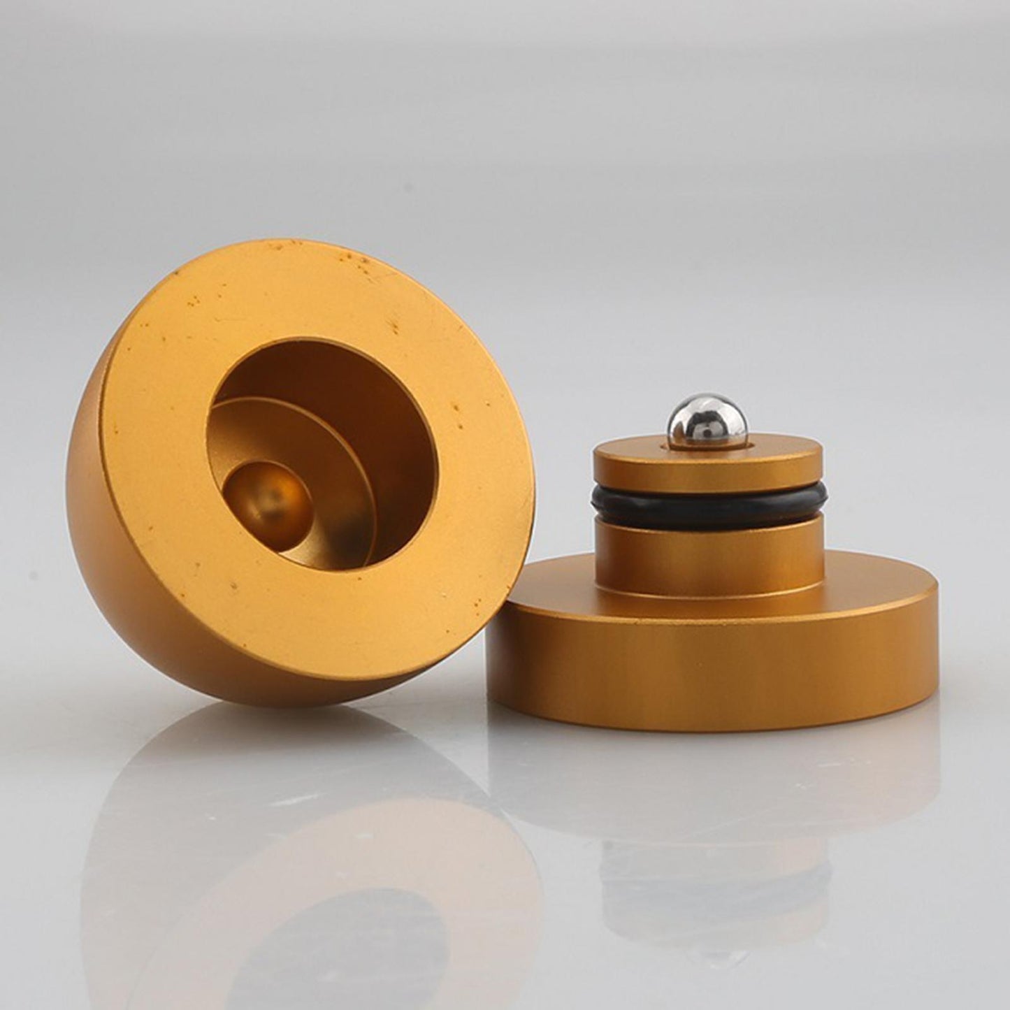 4Pcs Audio Absorber Foot Feet Pads Audio Pads for CD Player Golden