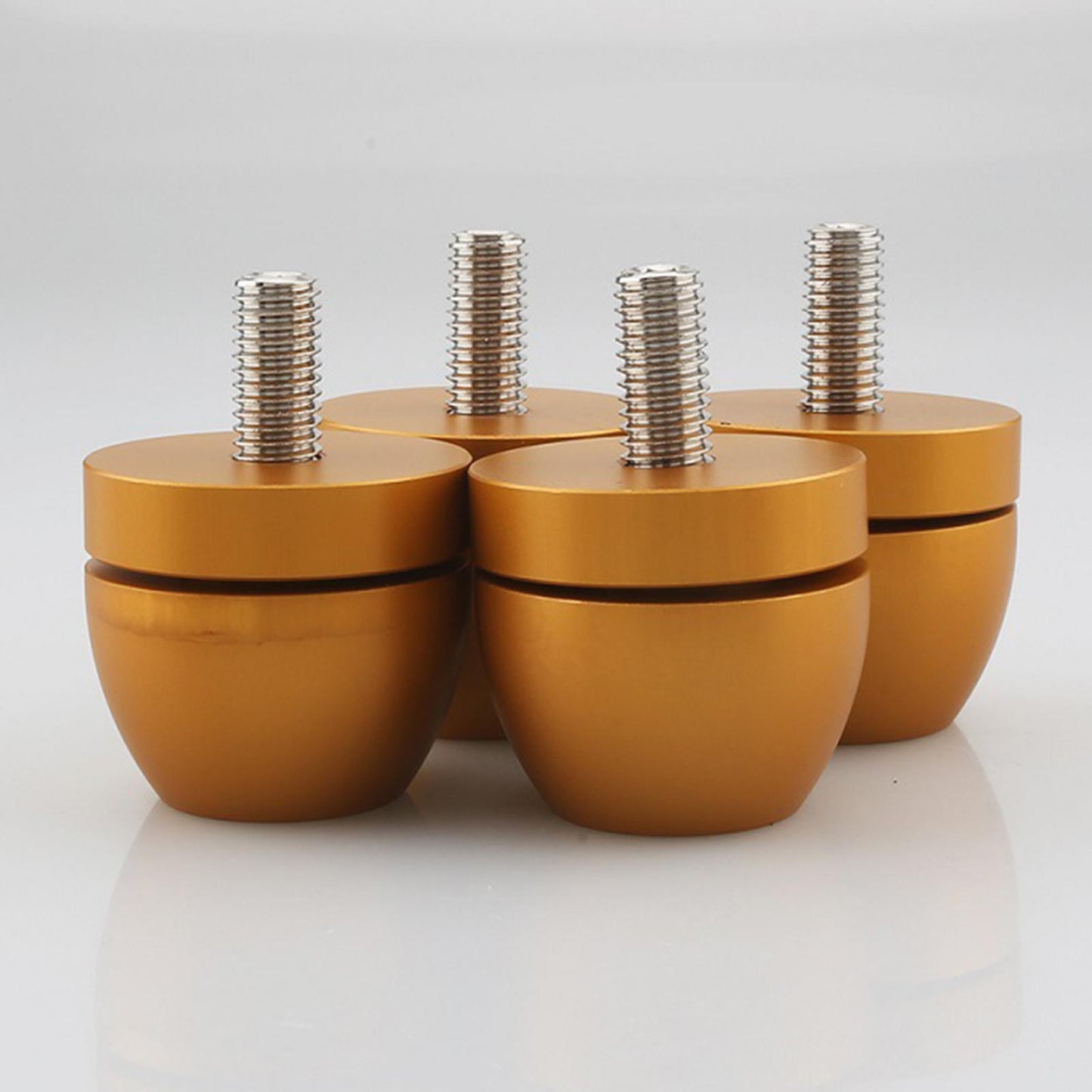4Pcs Audio Absorber Foot Feet Pads Audio Pads for CD Player Golden