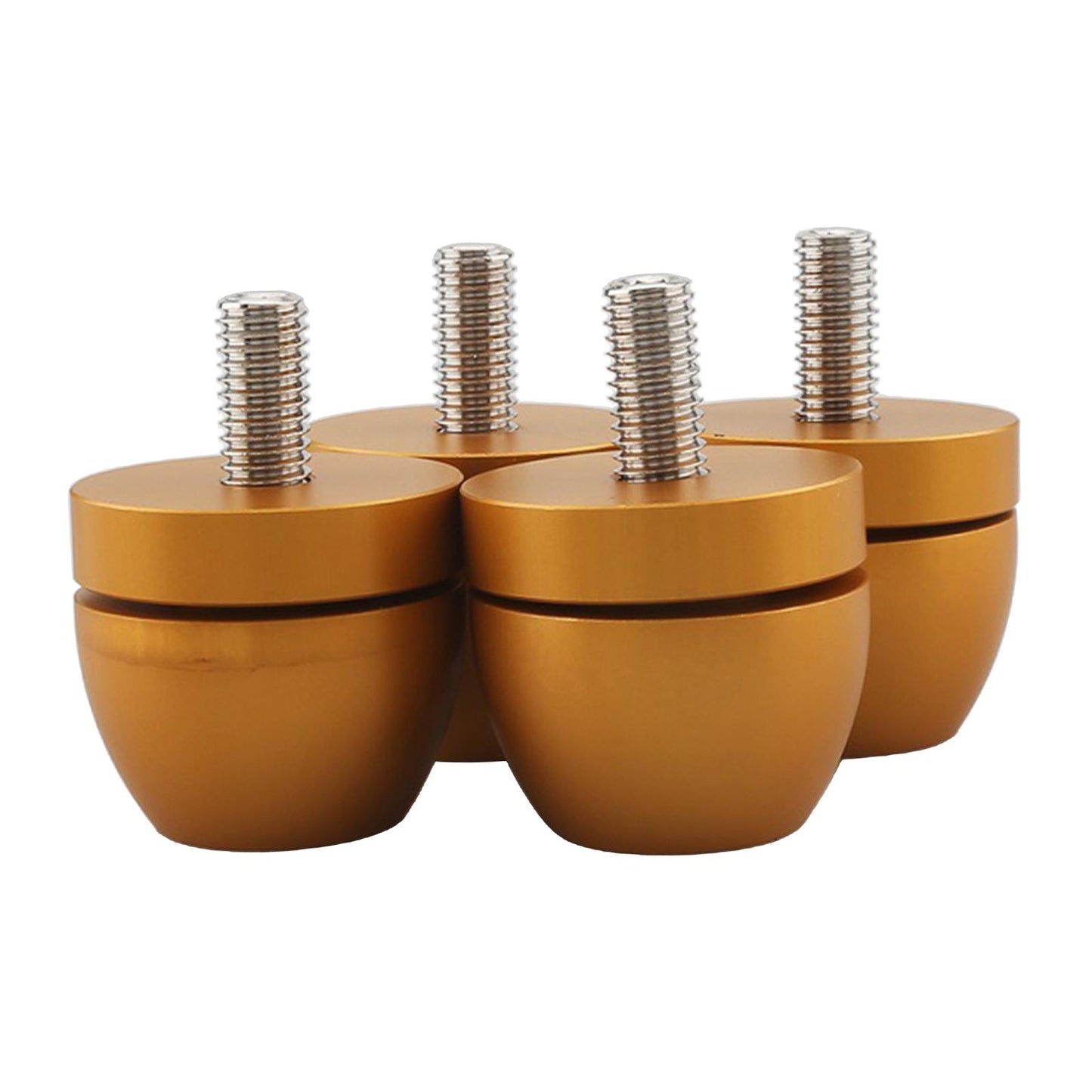 4Pcs Audio Absorber Foot Feet Pads Audio Pads for CD Player Golden
