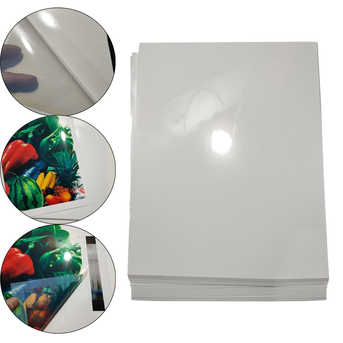 50 Pieces Sticker Paper Portable Printing Stickers for Inkjet Seal Label Not Waterproof