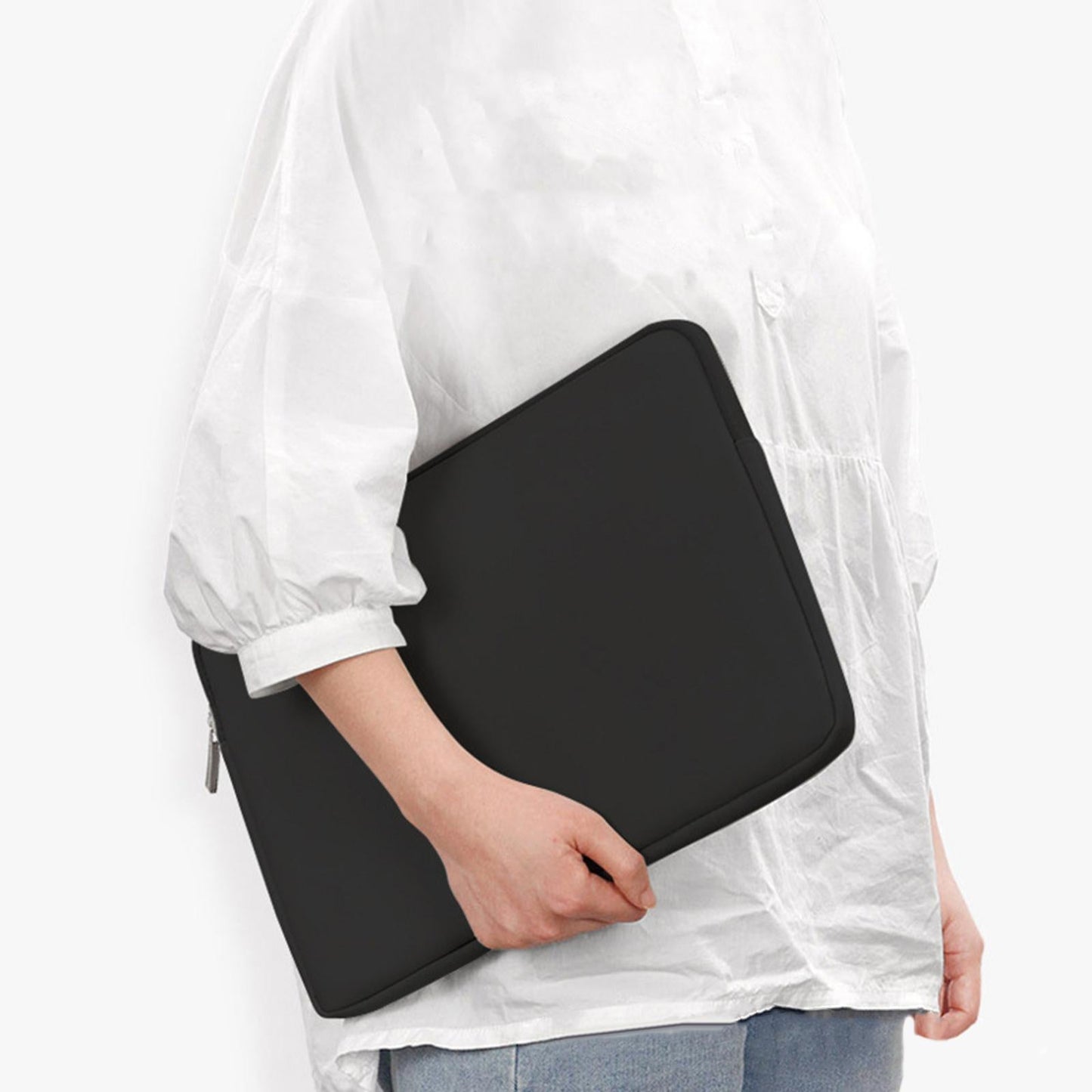 Portable Laptop Bag Travel Carrying Case Outdoor Lightweight Protective black 15inch