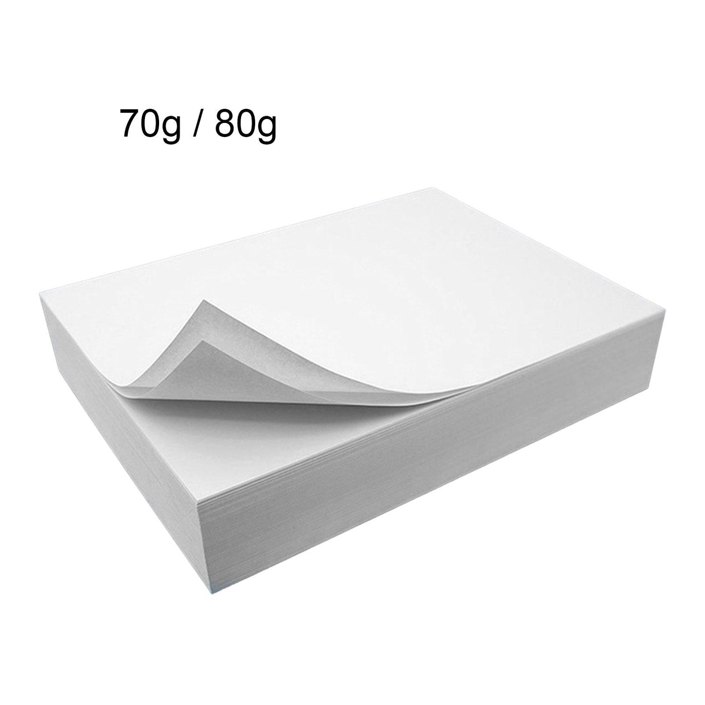 A4 Copying Paper 8.3" x 11.7" Smooth 500 Count for Home Office Reports Memos 70g