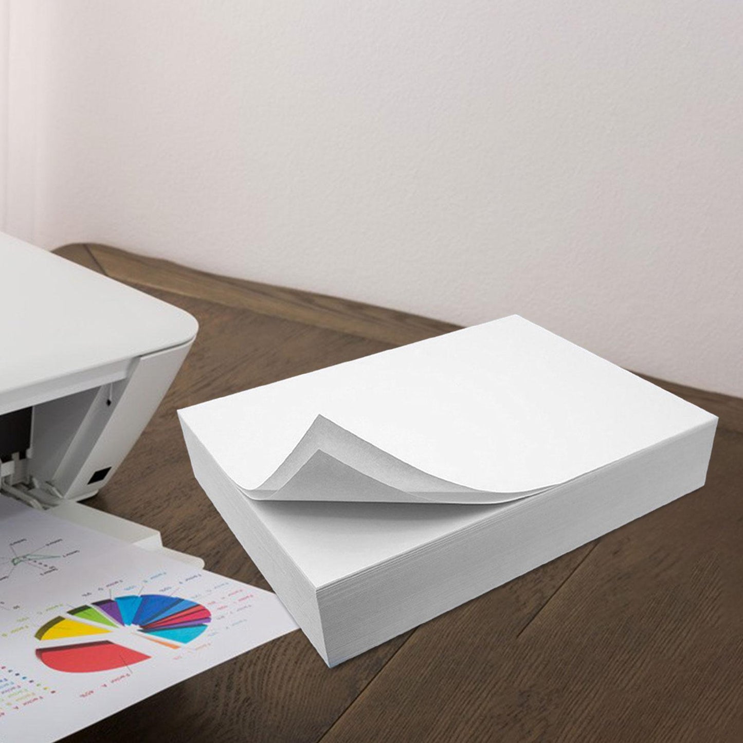 A4 Copying Paper 8.3" x 11.7" Smooth 500 Count for Home Office Reports Memos 80g