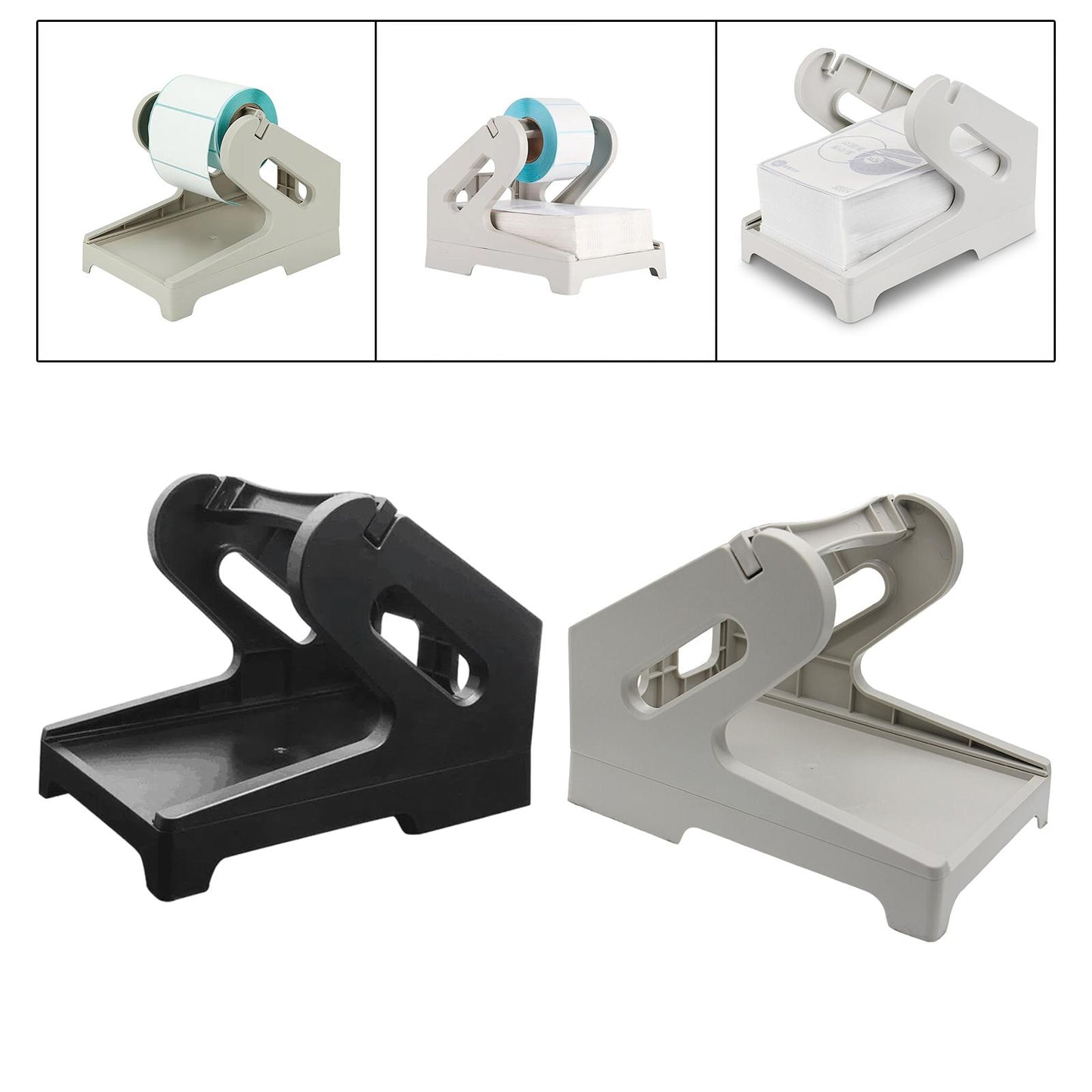 Label Holder Shipping Label Roll Holder for Rolls and Fanfold Labels Factory White