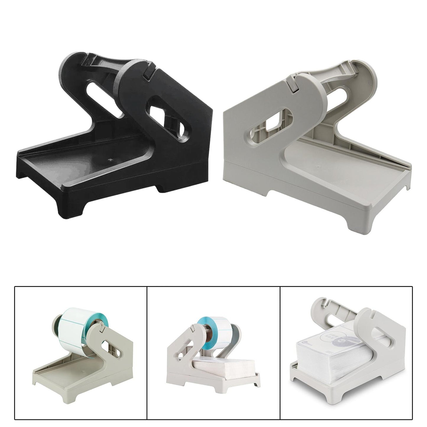 Label Holder Shipping Label Roll Holder for Rolls and Fanfold Labels Factory White