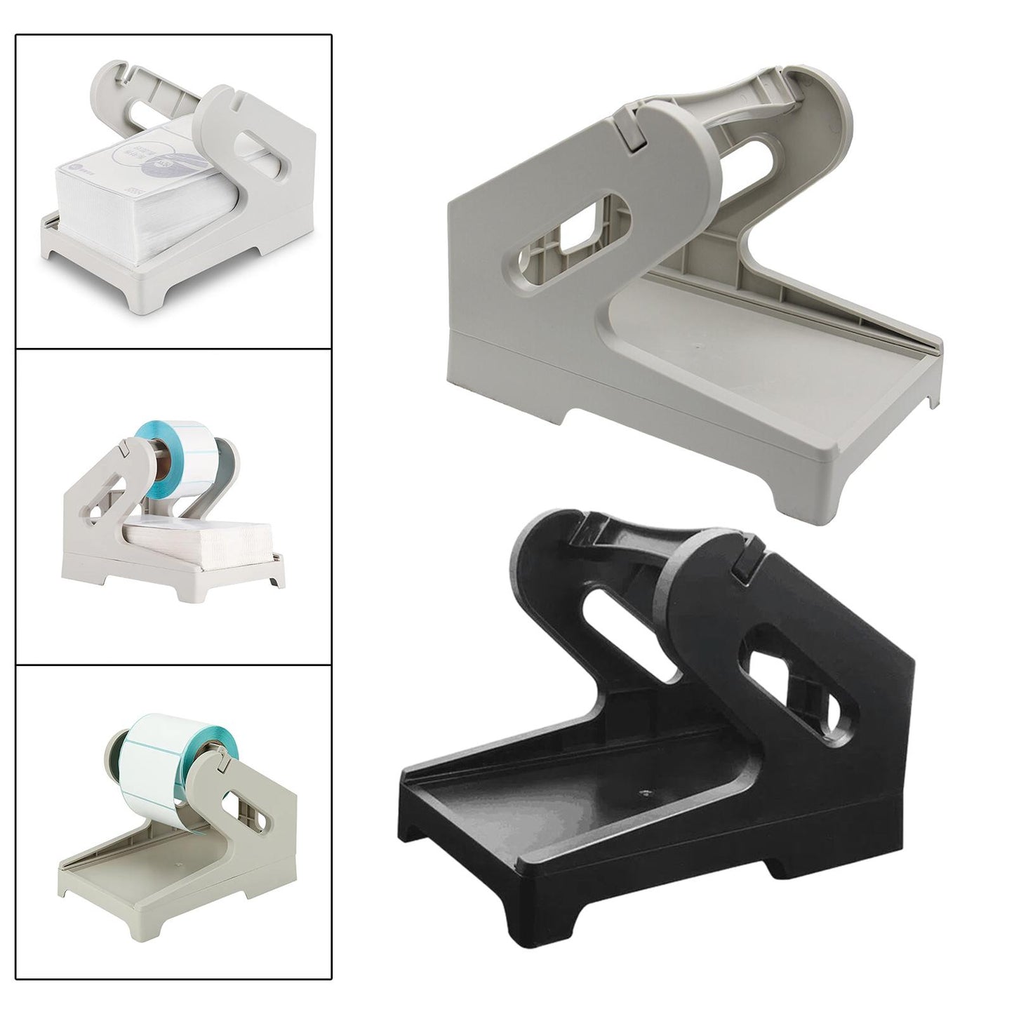 Label Holder Shipping Label Roll Holder for Rolls and Fanfold Labels Factory White