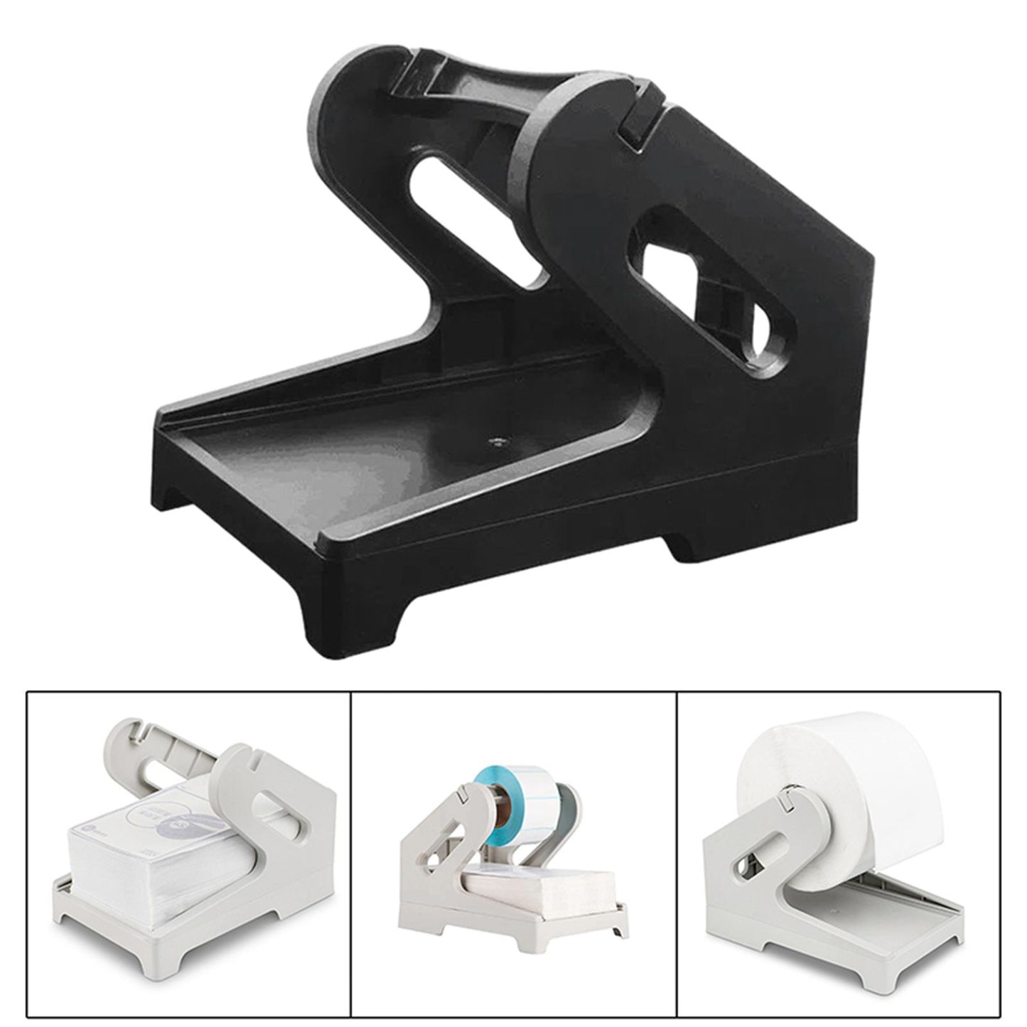 Label Holder Shipping Label Roll Holder for Rolls and Fanfold Labels Factory Black