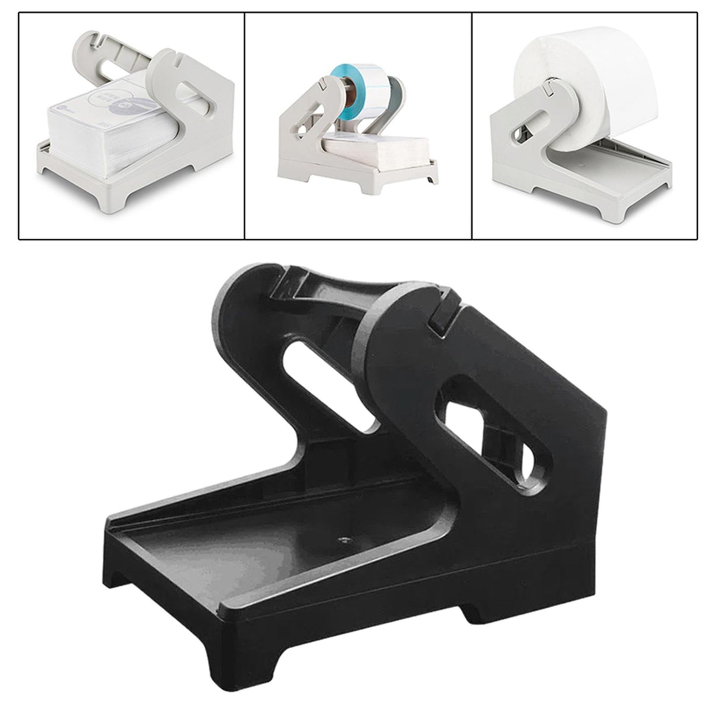 Label Holder Shipping Label Roll Holder for Rolls and Fanfold Labels Factory Black