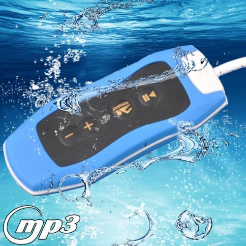 8GB Waterproof Maximun Functional Depth 10M/32.8ft MP3 Player with FM Radio & Belt Clamp (Blue)
