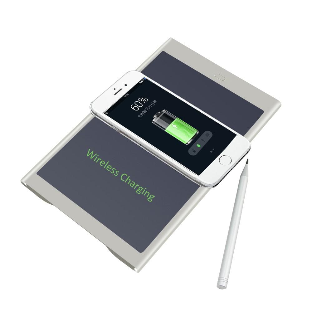 CHUYI DZ0073 Multi-function Hand Pad Wireless Charging Pad LCD Mobile Power Supply Tablet (White)