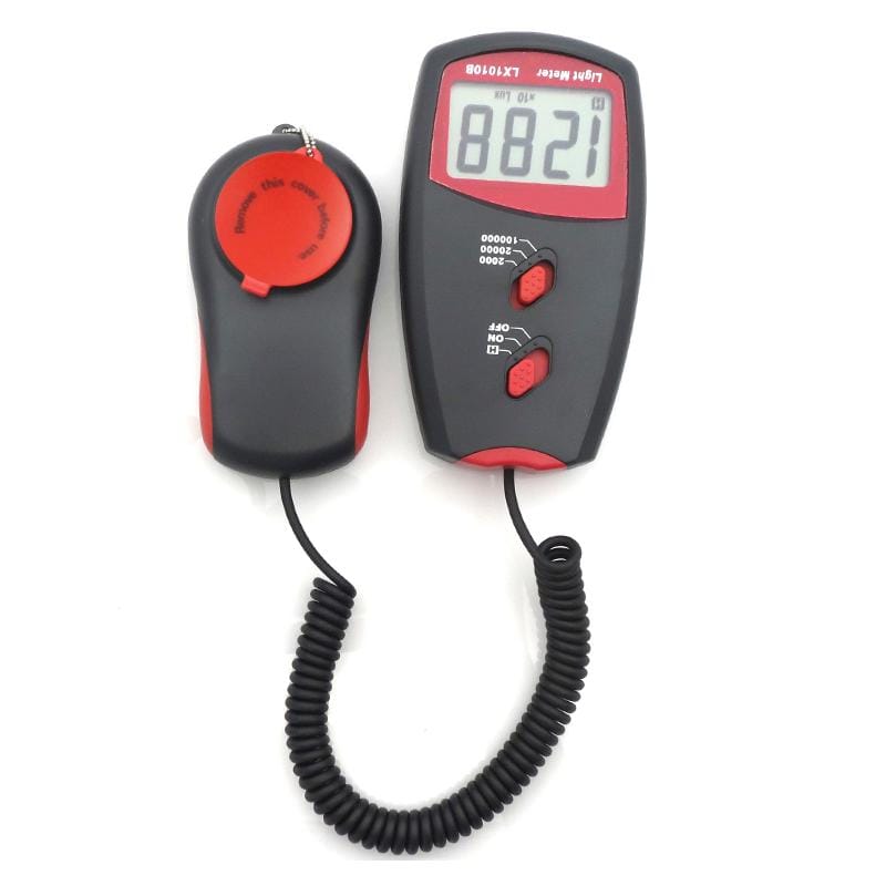 Digital Light Meter, Measuring Range: 1-100000 Lux (Red)