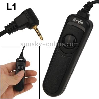 2Meyin RS-801/L1 Remote Switch Shutter Release Cord for Panasonic DMC-FZ100,FZ50,FZ30,FZ20,LC-1,L10,L1,Lc1,G10,G2,G1,Gf1,GH2,G3 / Leica:Diglux3,Diglux2 (Black)