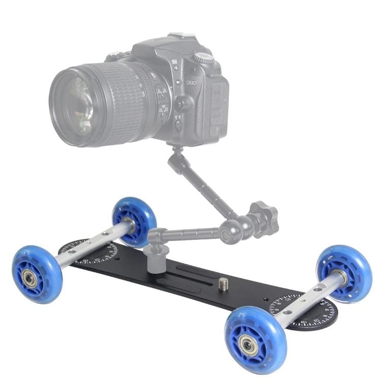 YELANGU YLG0105A Mini Scaled Camera Dolly Track Car for Canon / Nikon Cameras / DSLR Camera