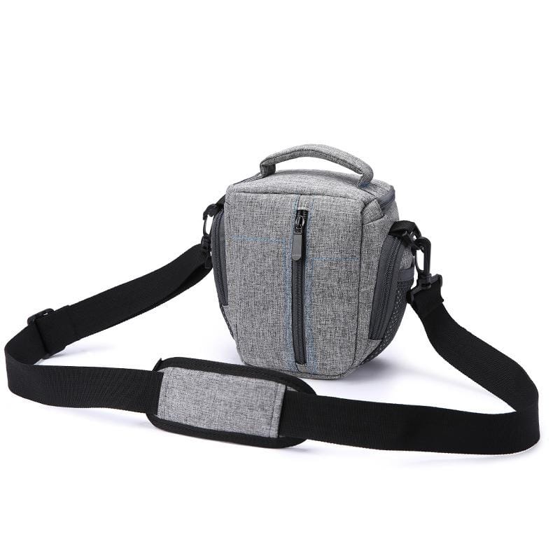 HUWANG Portable Waterproof Nylon Surface Material Outdoor Sports Sling Shoulder Bag for DSLR Cameras, Size: 20cm x 17cm x 9cm (Grey)