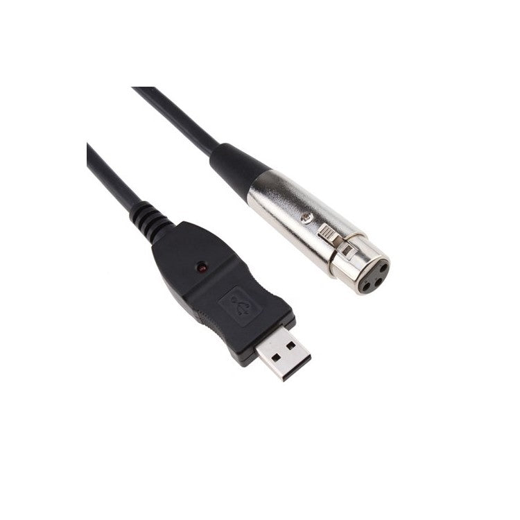 3M USB Male to XLR Female Microphone MIC Link Cable