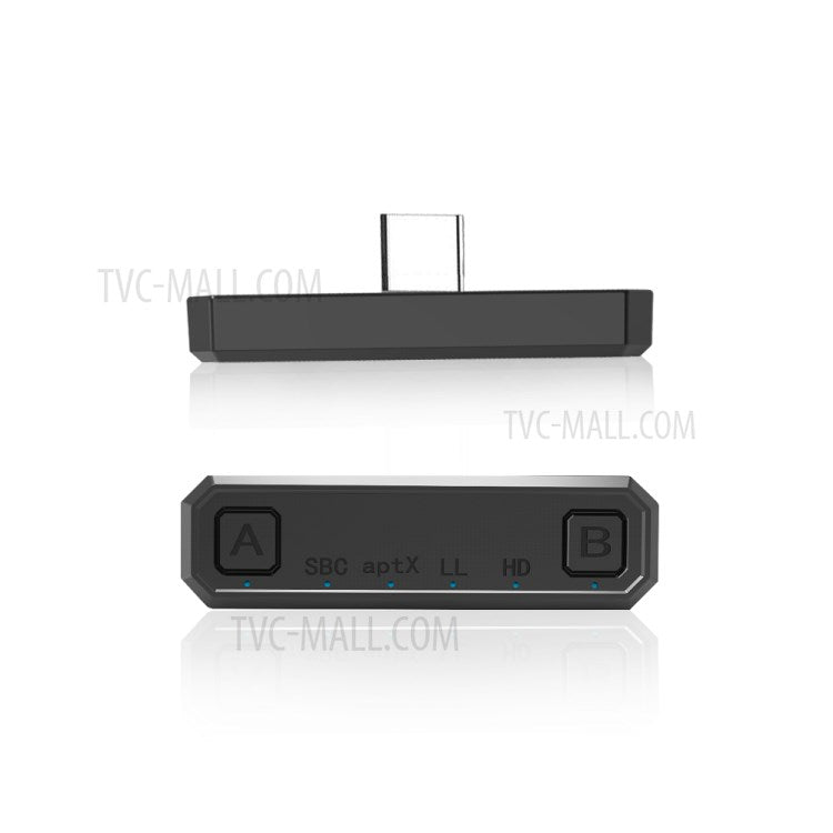 Bluetooth Wireless Audio Adapter Type-C Transmitter for Ninetendo Switch PS4 PC