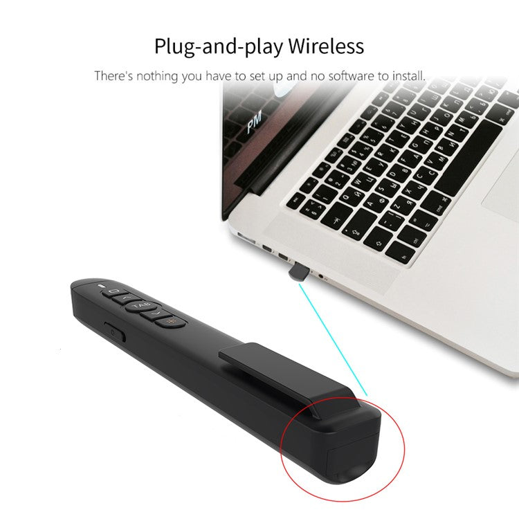 T5 RF 2.4GHz Powerpoint Presentation Laser Pen Presentation Remote Control PPT Clicker