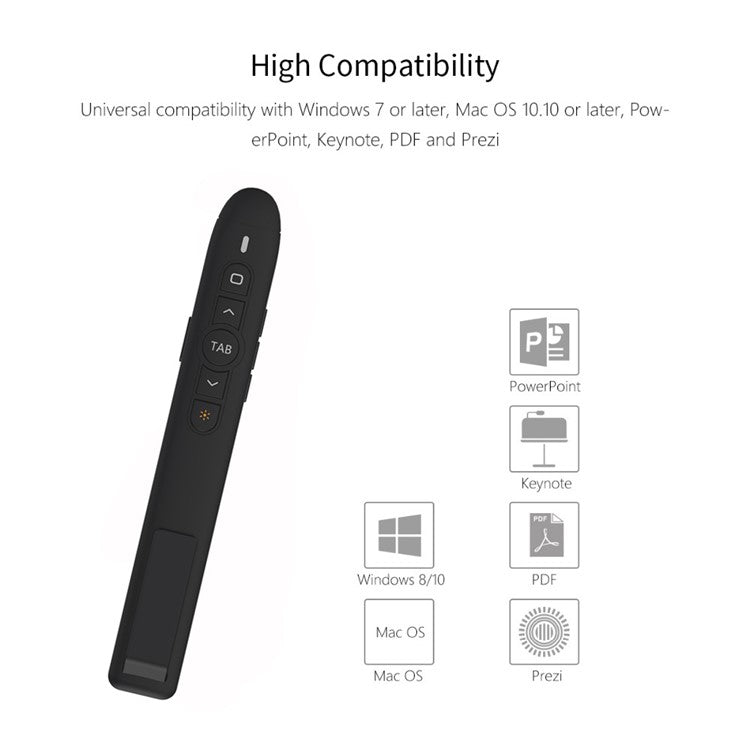 T5 RF 2.4GHz Powerpoint Presentation Laser Pen Presentation Remote Control PPT Clicker