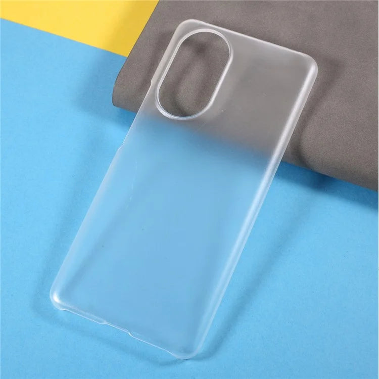 Colorful Rubberized Workmanship Plastic Phone Case for Honor 50 / Huawei nova 9 - Transparent