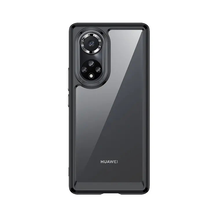 For Honor 50/Huawei nova 9 TPU + Acrylic Hybrid Wear-resistant Case Independent Buttons Anti-dirt Phone Shell(Black)