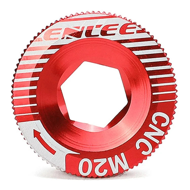 1pc M20 Bike Bicycle MTB Mountain Bike Crank Bolt Hollow Fixing Crank Arm Bolt Cap Screw Aluminum Alloy -20mm (Red)