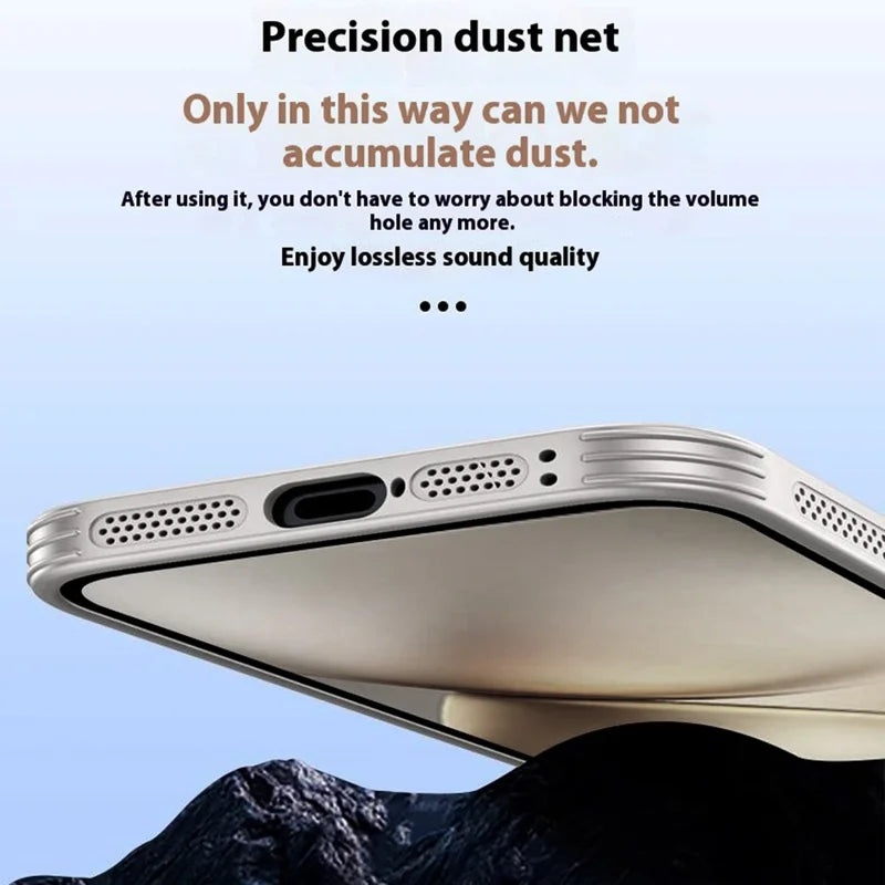 For vivo X200 Pro mini 5G Magnetic Case Kickstand TPU PC Heat Dissipation Phone Cover - Grey
