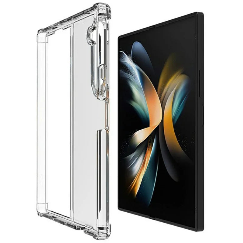 KALEBOL KLB-PC001 For Samsung Galaxy Z Fold7 5G Case 1.5mm Clear PC Phone Cover Large Camera Cutout