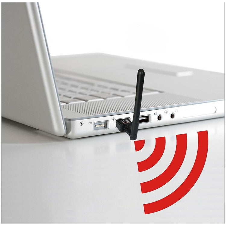 150Mbps WiFi USB Adapter Dongle Ethernet Network Card with 2dBi Antenna
