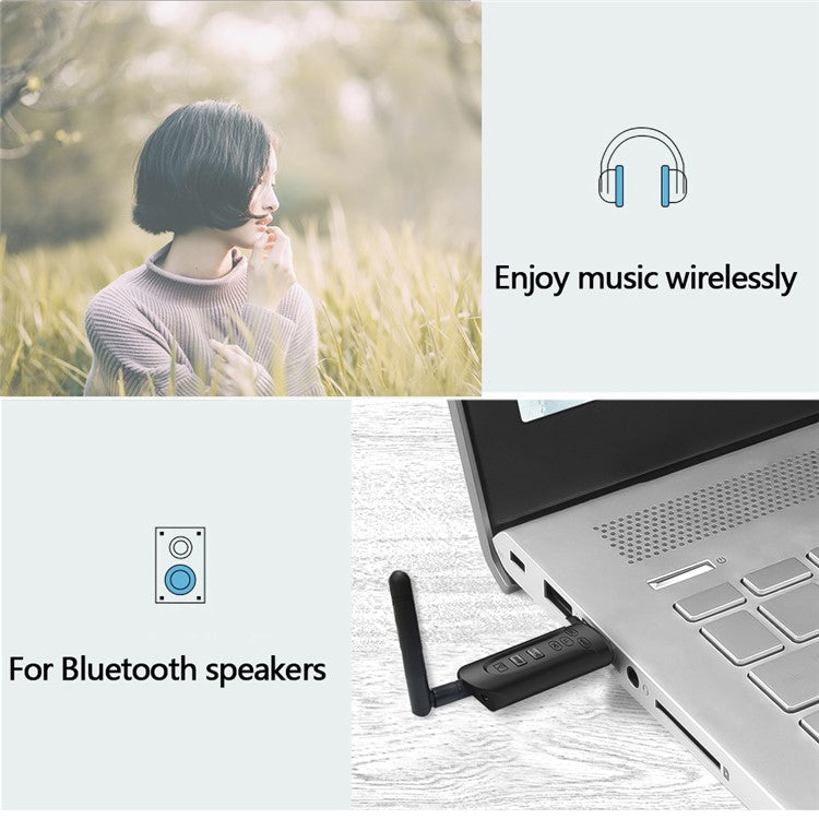 B52 AptX Low Latency / LL Bluetooth 5.0 Transmitter Audio USB Adapter 3.5mm AUX Jack Wireless Dongle