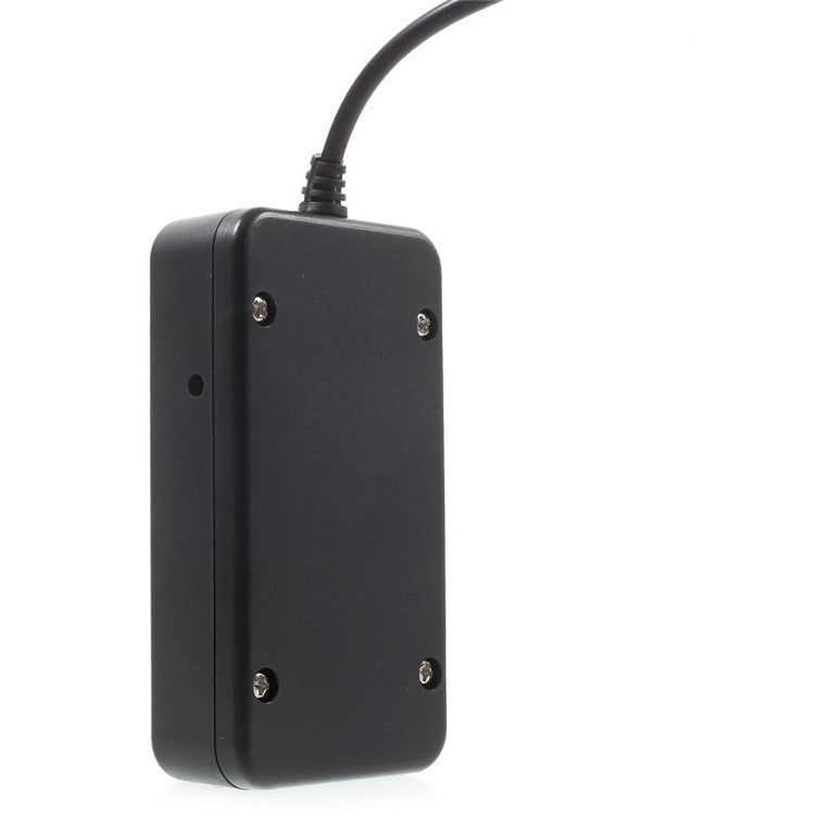 Portable 7 Ports USB 2.0 Hub with 1m Cable and Power Switch - Black