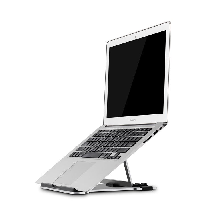 JP-1 Aluminum Alloy Adjustable Laptop Stand Foldable Notebook Desktop Mount Cooling Bracket - Light Grey