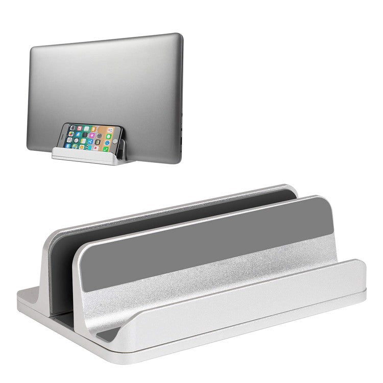 S09 Vertical Laptop Aluminum Bracket Base - Light Grey
