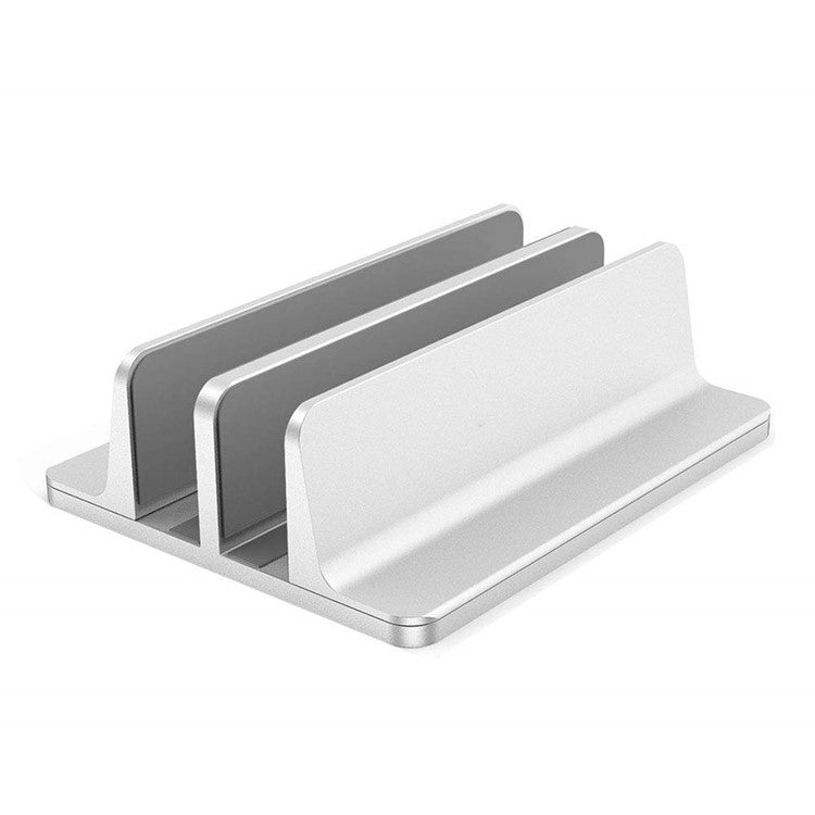 XWJ-004A Adjustable Width Double Slots Cooling Laptop Notebook Tablet Bracket Base - Silver