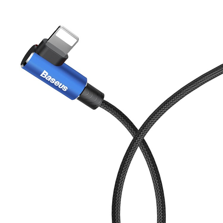 BASEUS MVP Elbow USB Data Sync Cable Right Angle 90-Degree USB to iP Charging Cord 2m 1.5A - Blue