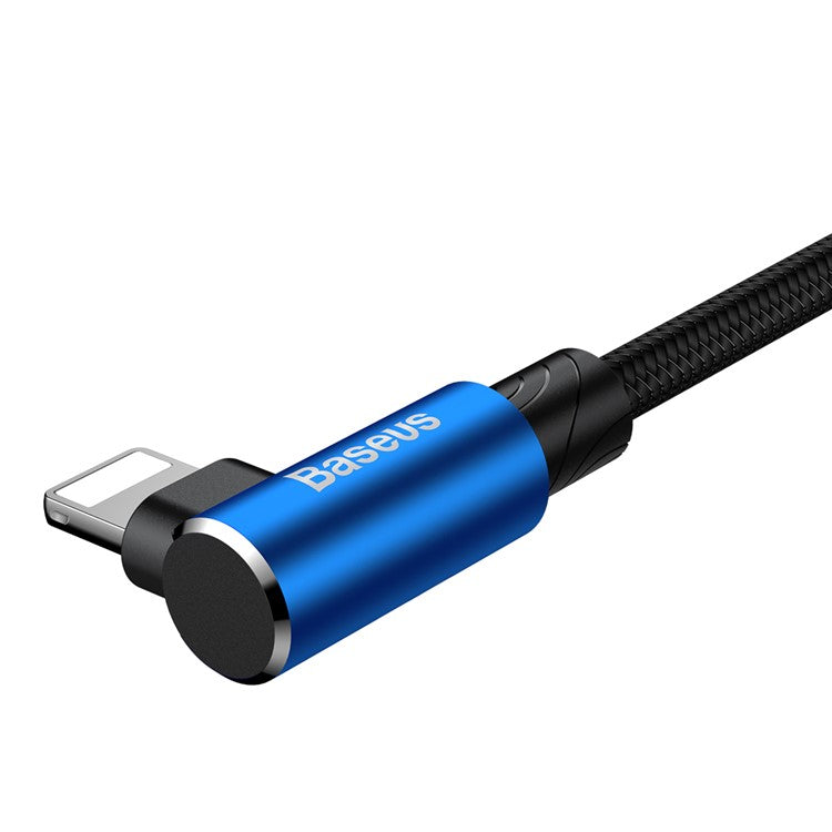 BASEUS MVP Elbow USB Data Sync Cable Right Angle 90-Degree USB to iP Charging Cord 2m 1.5A - Blue
