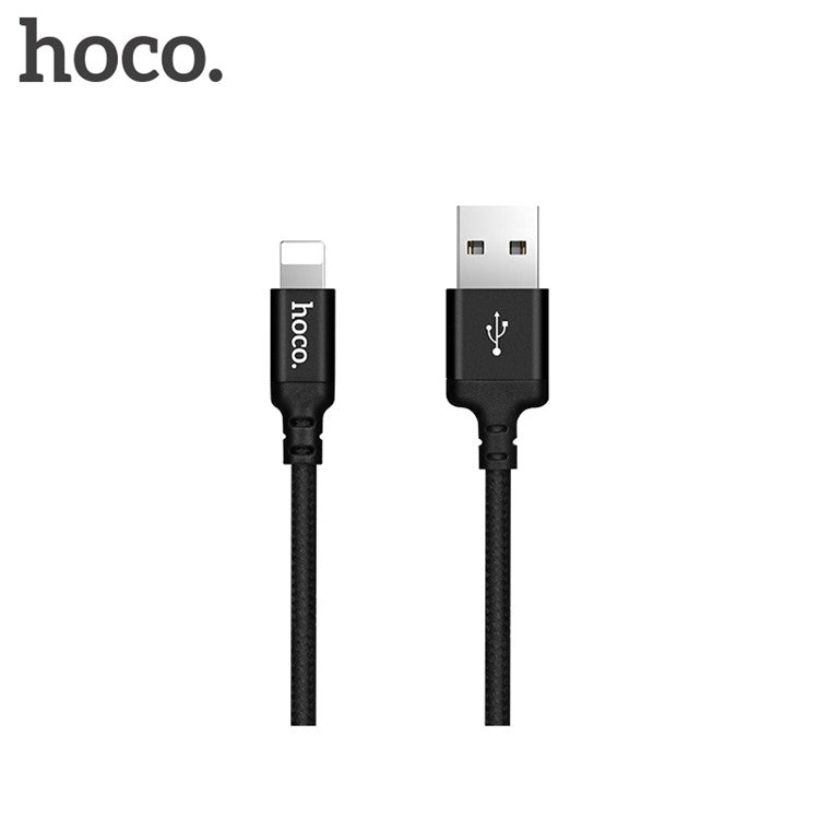 HOCO X14 Times Speed Lightning 8pin Charging Cable for iPhone X/8/8 Plus etc. - Black