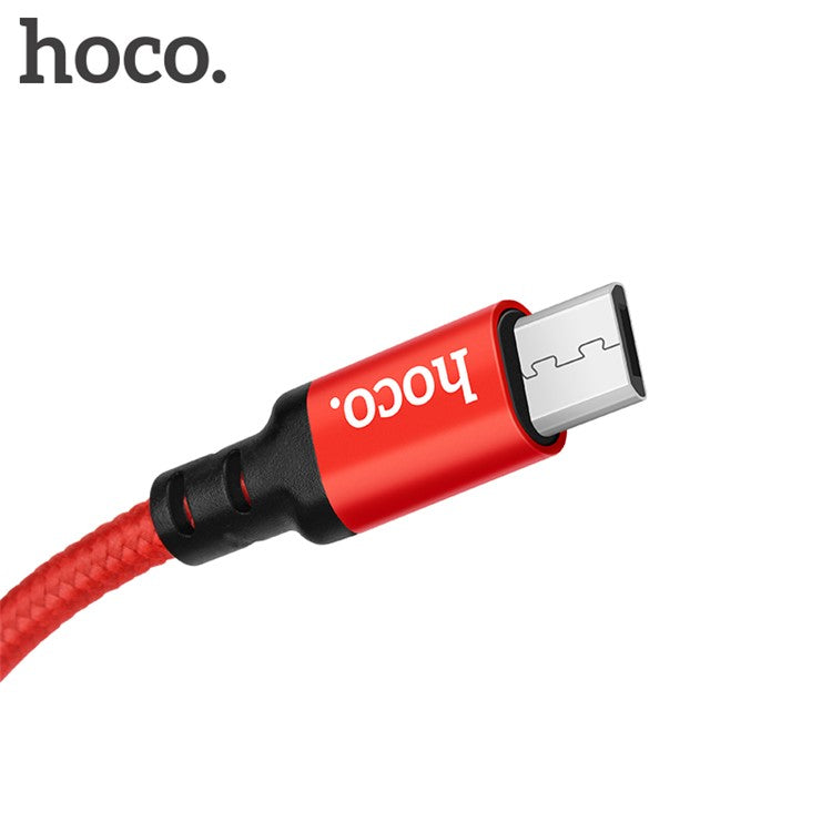 HOCO X14 High Speed 1M Micro USB Data Sync Charge Cable for Samsung LG Sony Huawei - Red