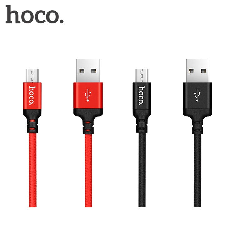 HOCO X14 High Speed 1M Micro USB Data Sync Charge Cable for Samsung LG Sony Huawei - Red
